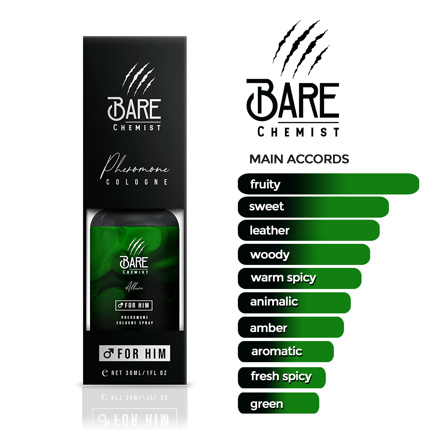  Bare Chemist Pheromones for Men to Attract Women (Heaven)  Cologne - Pheromone Cologne Spray [Attract Women] - Extra Strong,  Concentrated Proven Pheromone Formula : Beauty & Personal Care